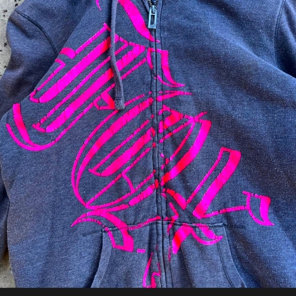 Grey Fox Racing Jacket With Hot Pink Lettering - Picture 3 of 7
